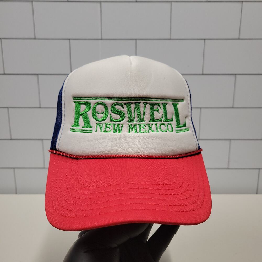 Roswell New Mexico Embroidered Trucker Hat Mesh Snapback UFO Alien Y2K